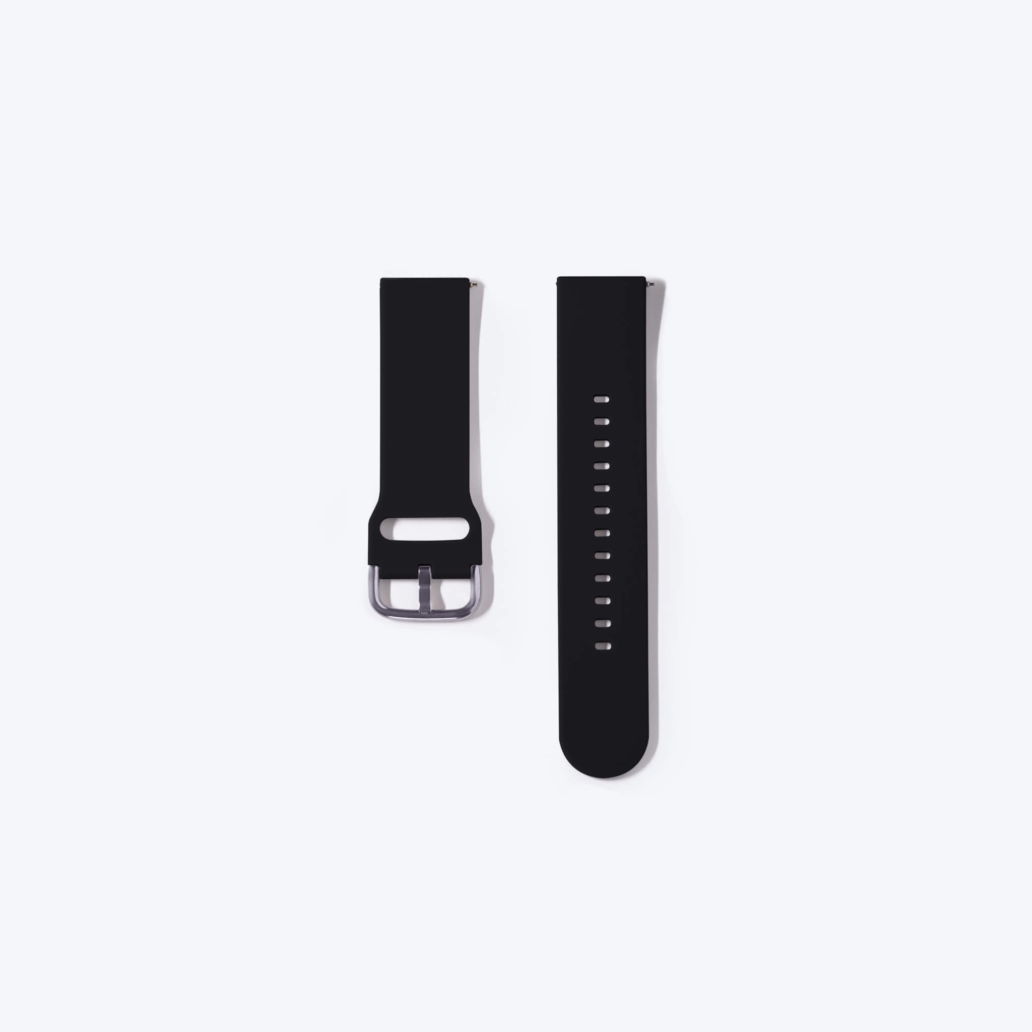 black sport band in plain background.